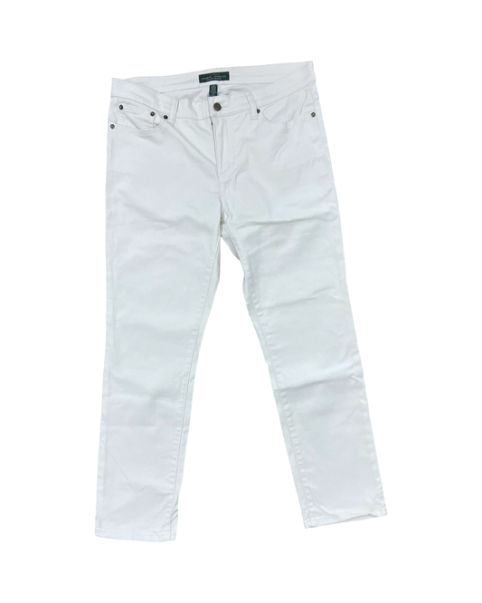Jeans Straight By Ralph Lauren In Cream, Size:12