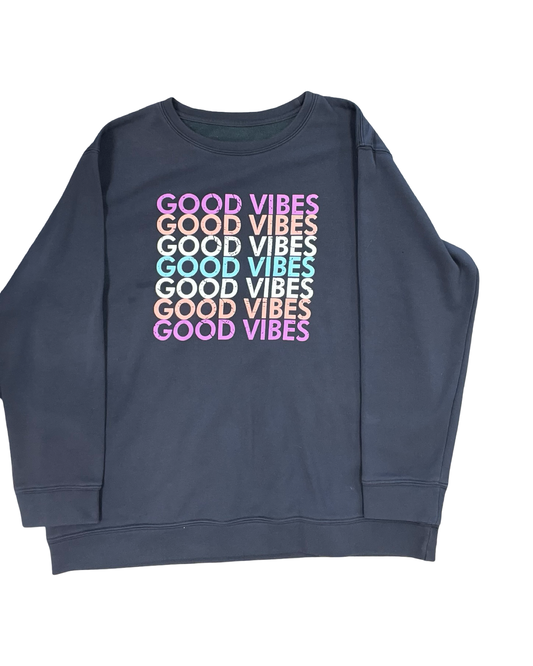 Sweatshirt Crewneck By Clothes Mentor In Grey, Size:2X