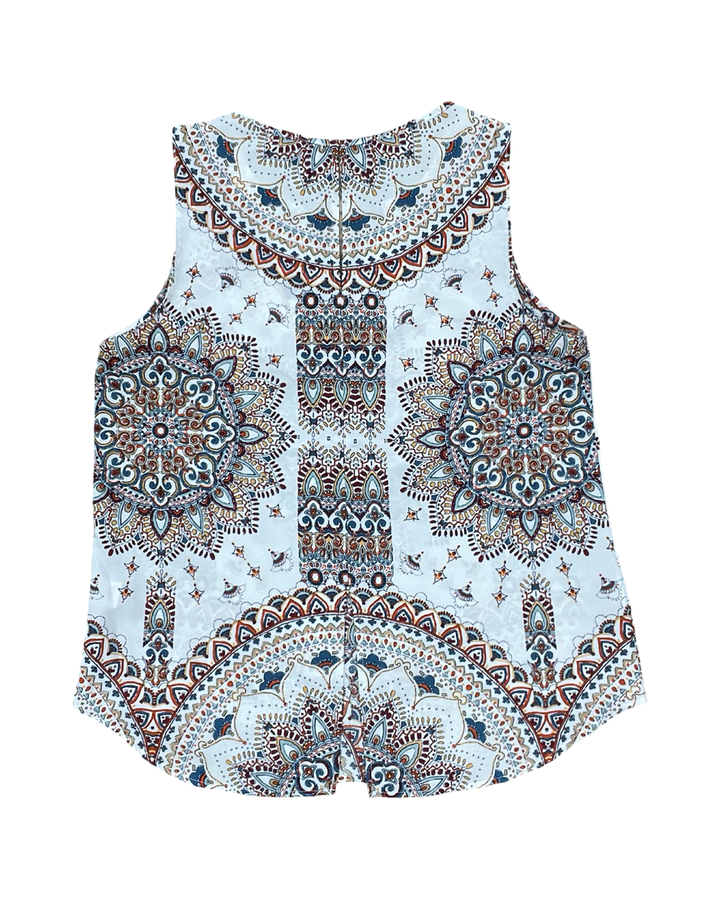 Top Sleeveless By Clothes Mentor In White, Size:M