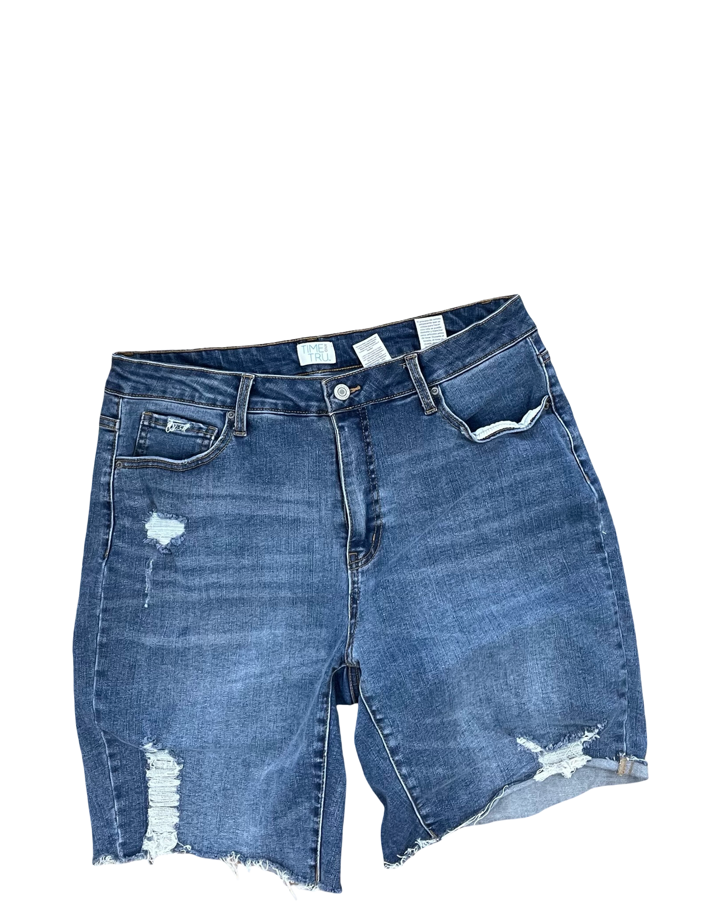 Shorts By Time And Tru In Blue Denim, Size:14