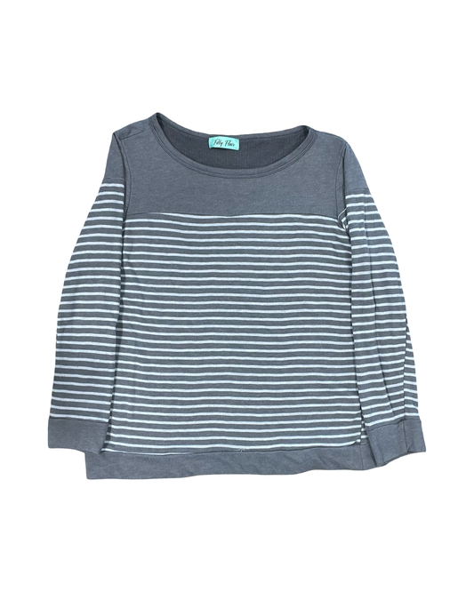 Top Ls By Filly Flair In Grey & White, Size:L