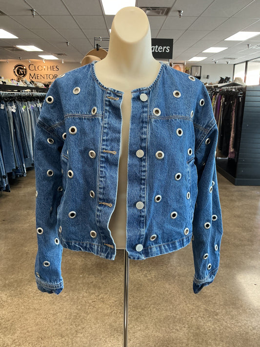 Jacket Denim By Blanknyc In Blue Denim, Size:S