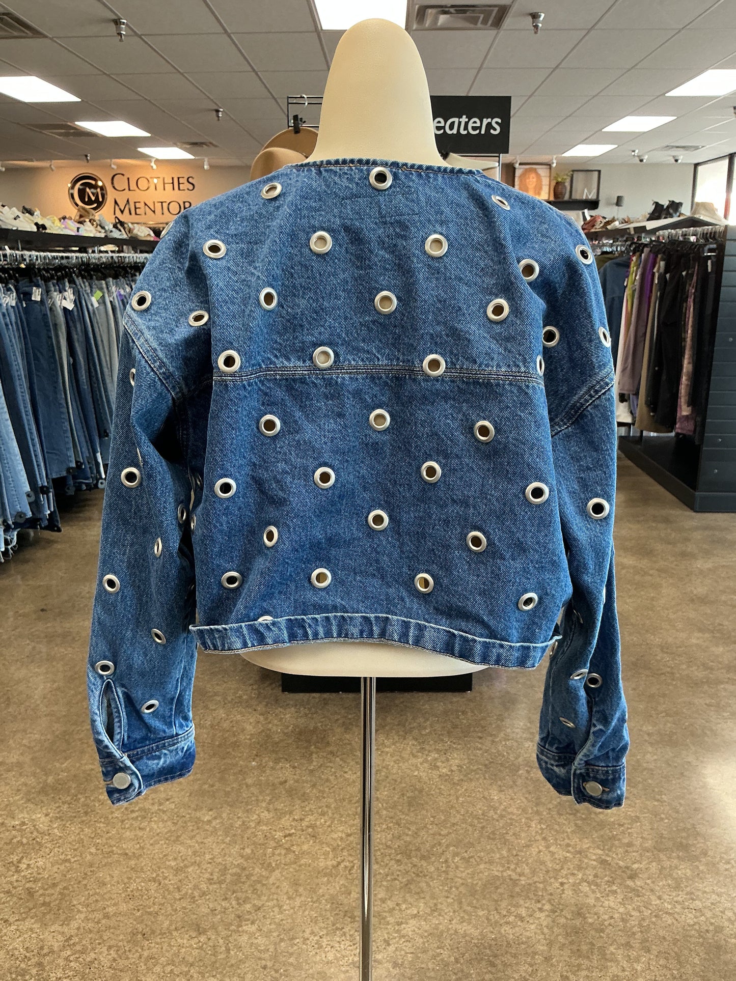 Jacket Denim By Blanknyc In Blue Denim, Size:S