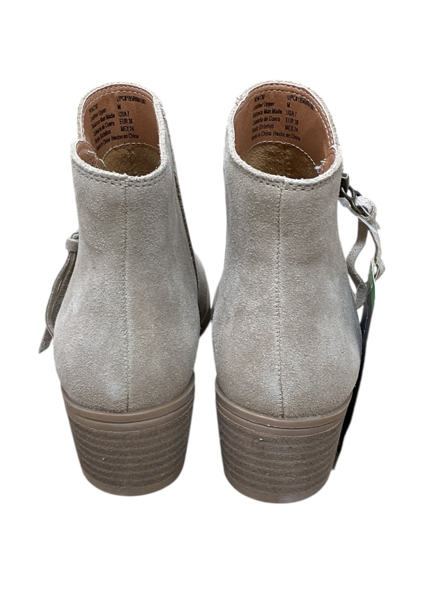 Boots Ankle Heels By White Mountain In Tan, Size:7