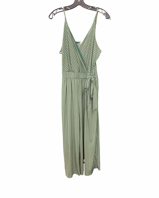 Jumpsuit By Kaileigh In Green & White, Size:Xl
