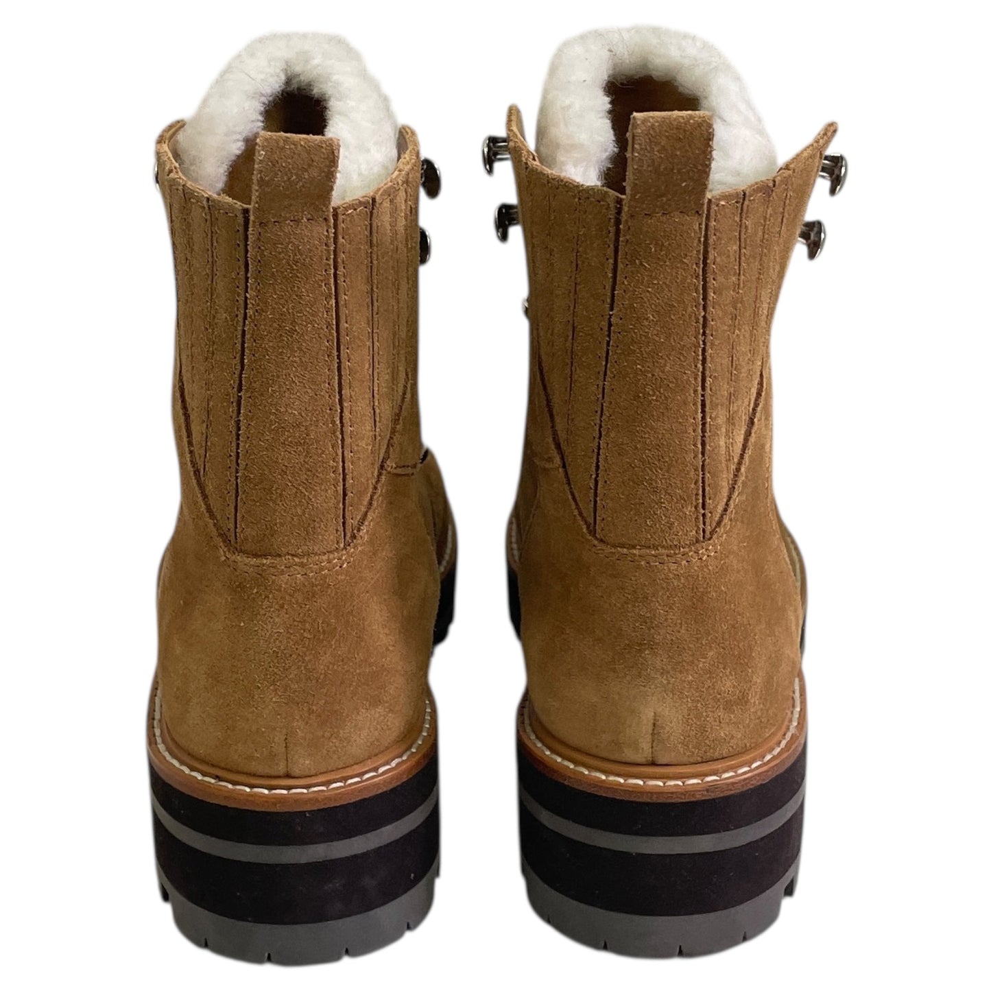 BOOTS ANKLE FLATS by MARC FISHER in BROWN, Size:6