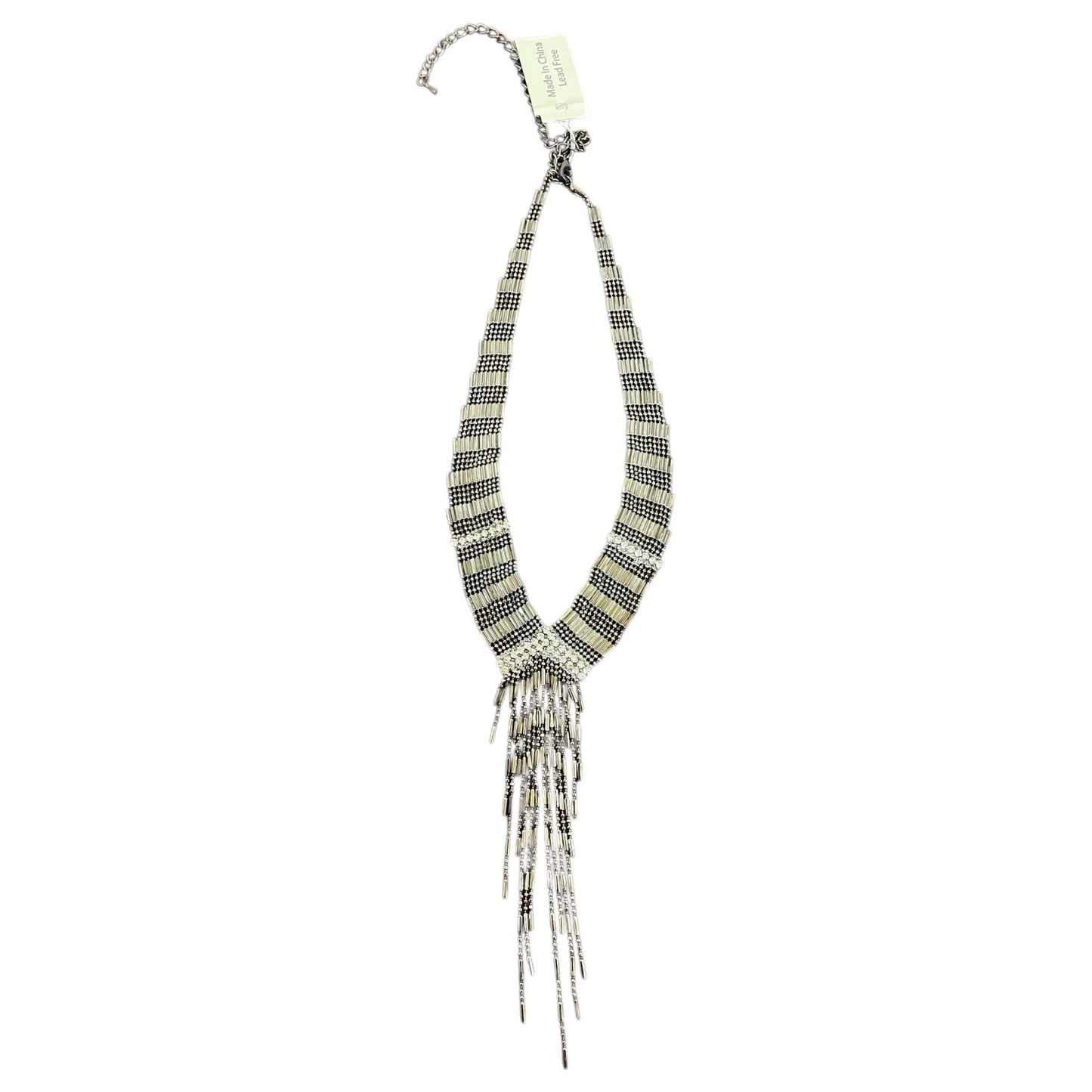 Necklace Designer By Natasha In Silver