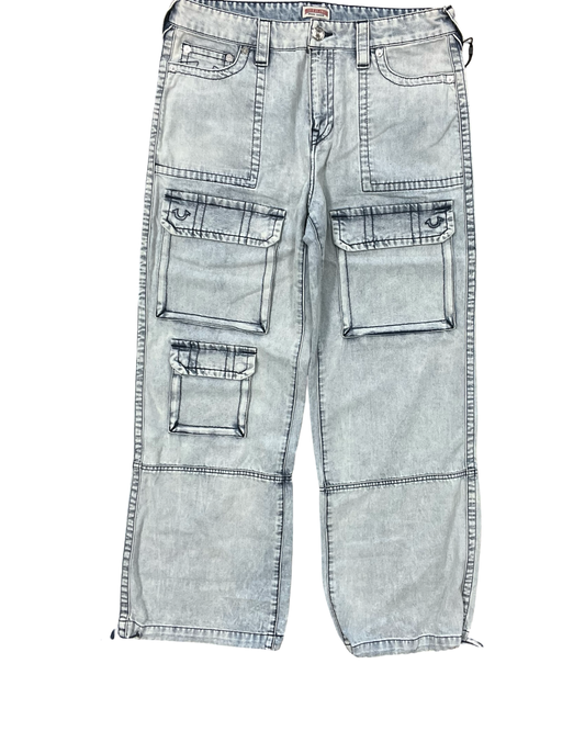 Jeans Boyfriend By True Religion In Blue Denim, Size:12