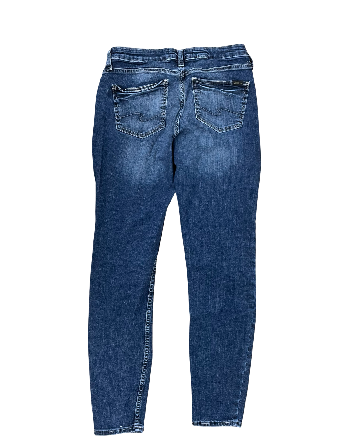 Jeans Skinny By Silver In Blue Denim, Size:10