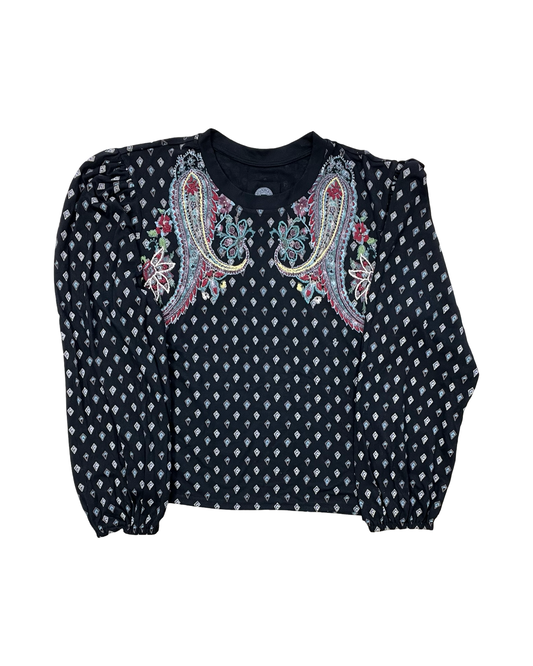 Top Ls By Double D Ranch In Black, Size:1X