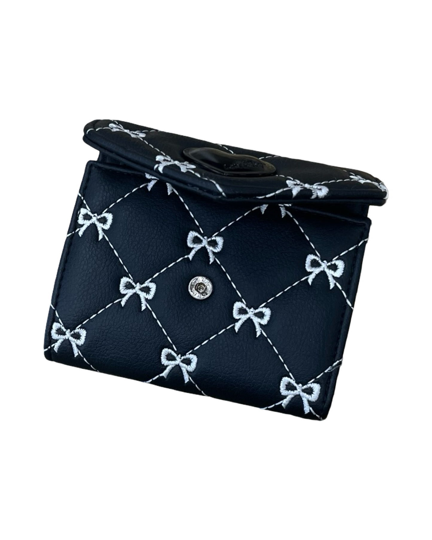 Wallet By Clothes Mentor In Black & White, Size:Small