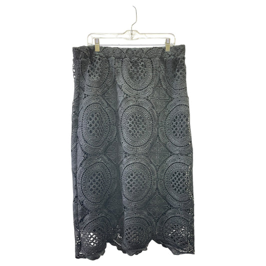 Skirt Maxi By Ultra Pink In Black, Size:Xl