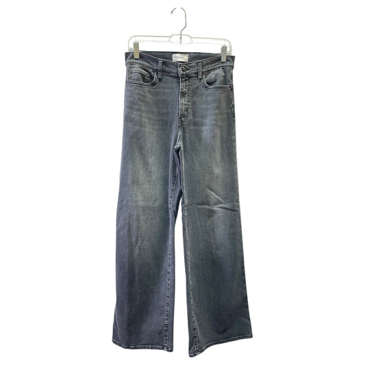 Jeans Wide Leg By Frame In Grey Denim, Size:6