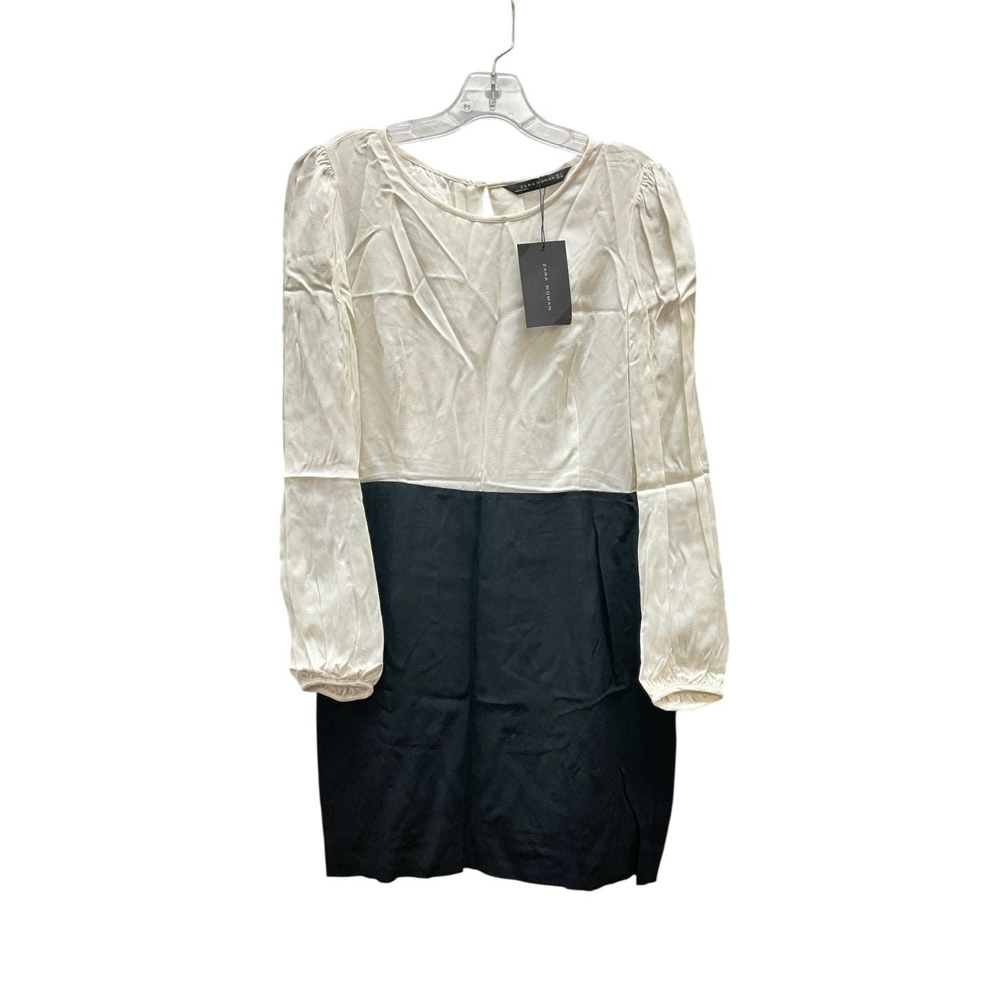 Dress Party Short By Zara Women In Black & White, Size:L