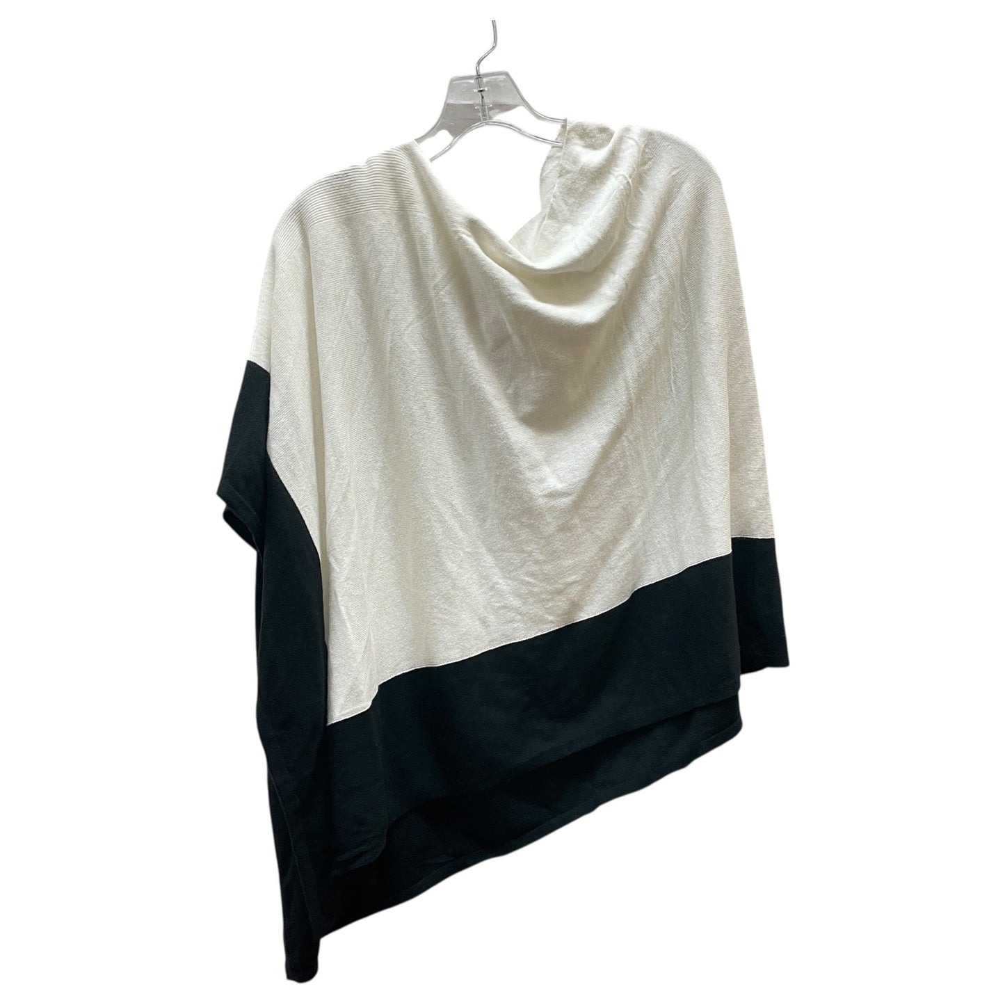 Poncho By Chicos In Black & White, Size:0