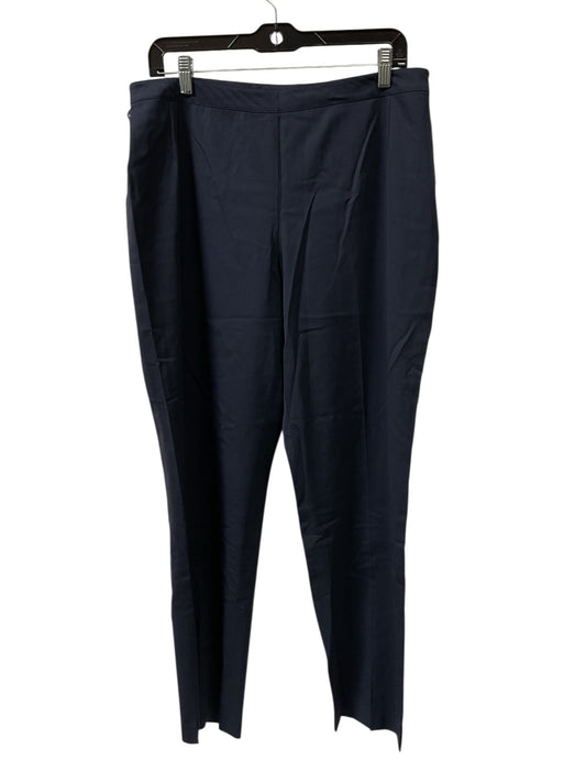 Pants Designer By Lafayette 148 In Navy, Size:14