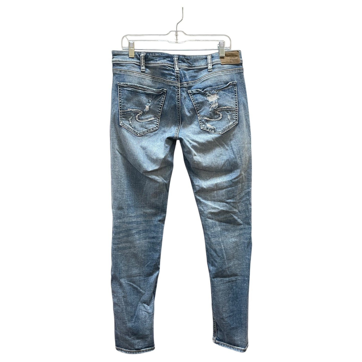 Jeans Boyfriend By Silver In Blue, Size:10