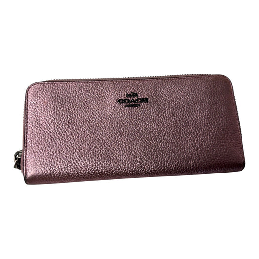 Wallet Designer By Coach In Pink, Size:Large