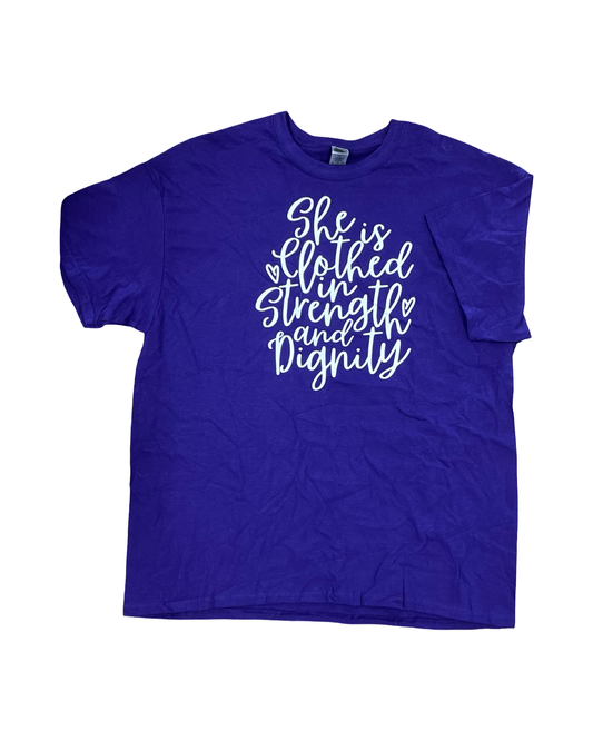 Top Ss By Gildan In Purple, Size:Xl