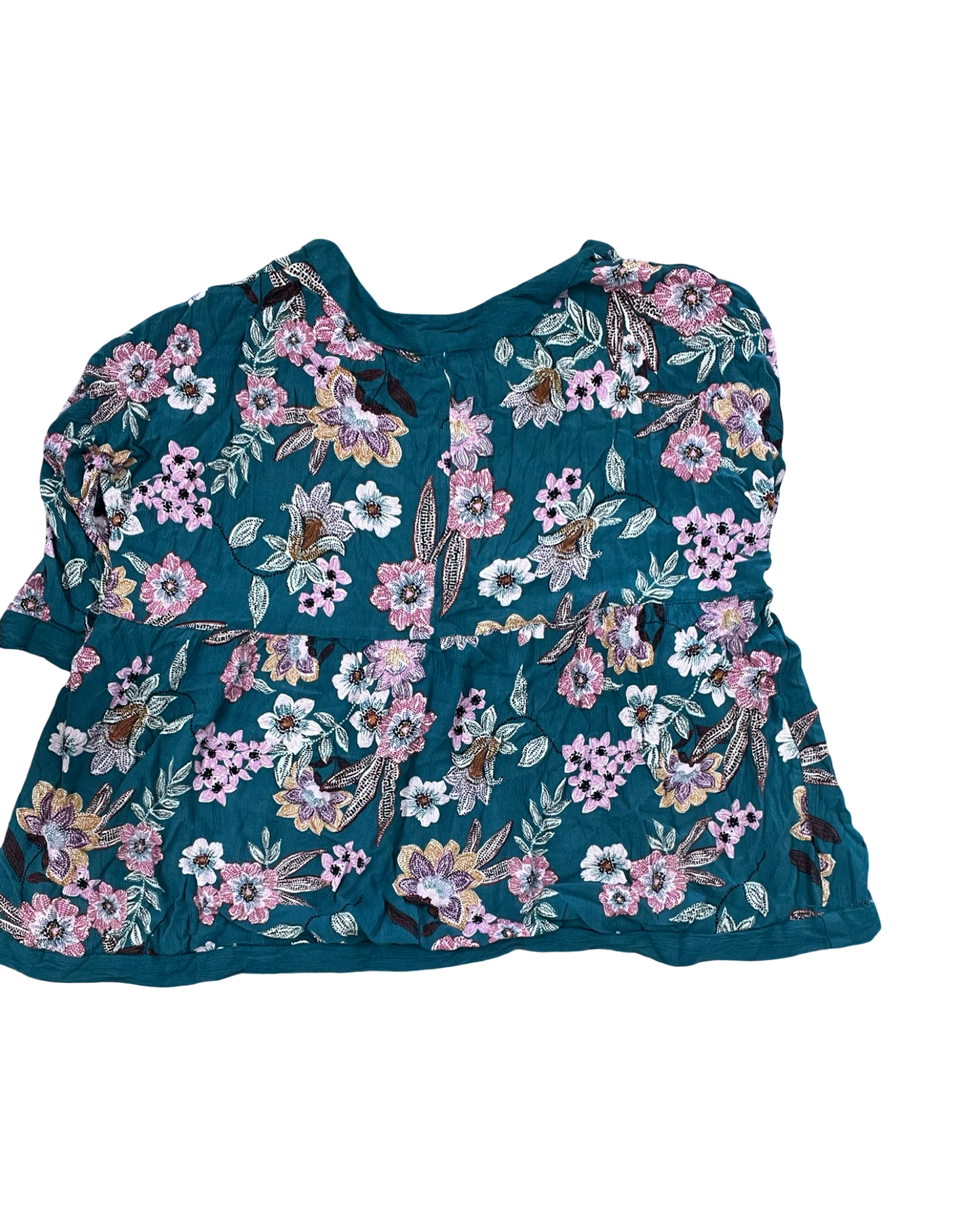 Top 3/4 Sleeve By Maurices In Green, Size:1X