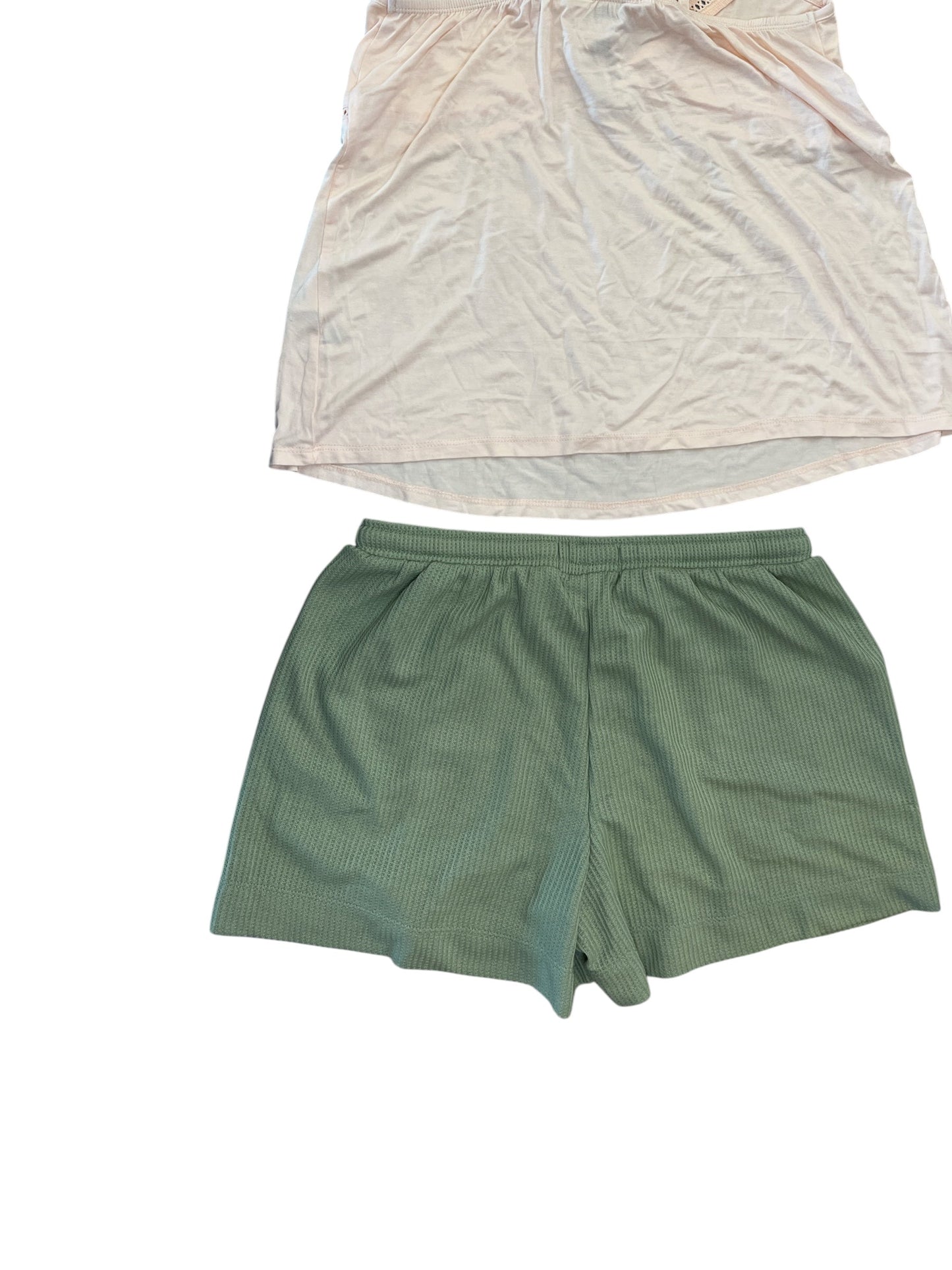 Lounge Set Shorts By Clothes Mentor In Green & Pink, Size: S