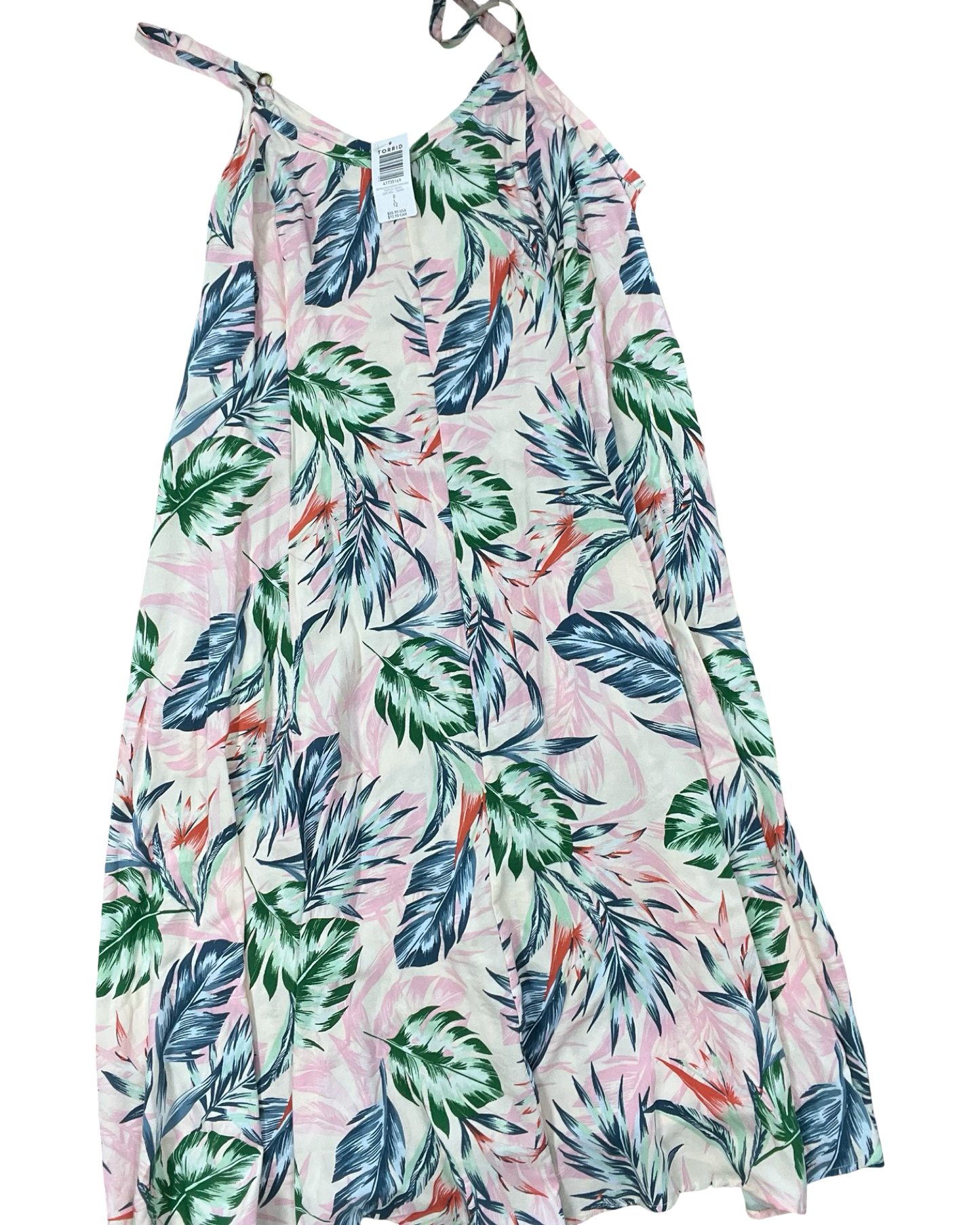 Dress Casual Maxi By Torrid In Cream & Pink, Size:L