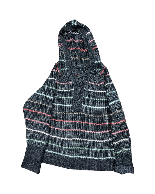 Sweater By Torrid In Black & Grey, Size:1X