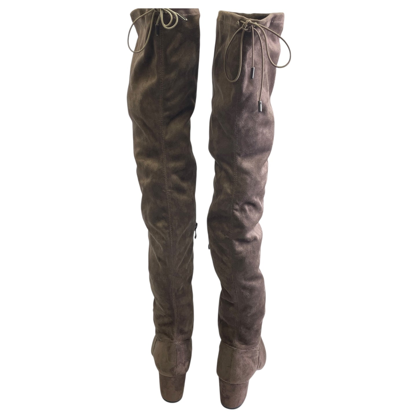 Boots Over-The-Knee Heels By Catherine Malandrino In Brown, Size:9