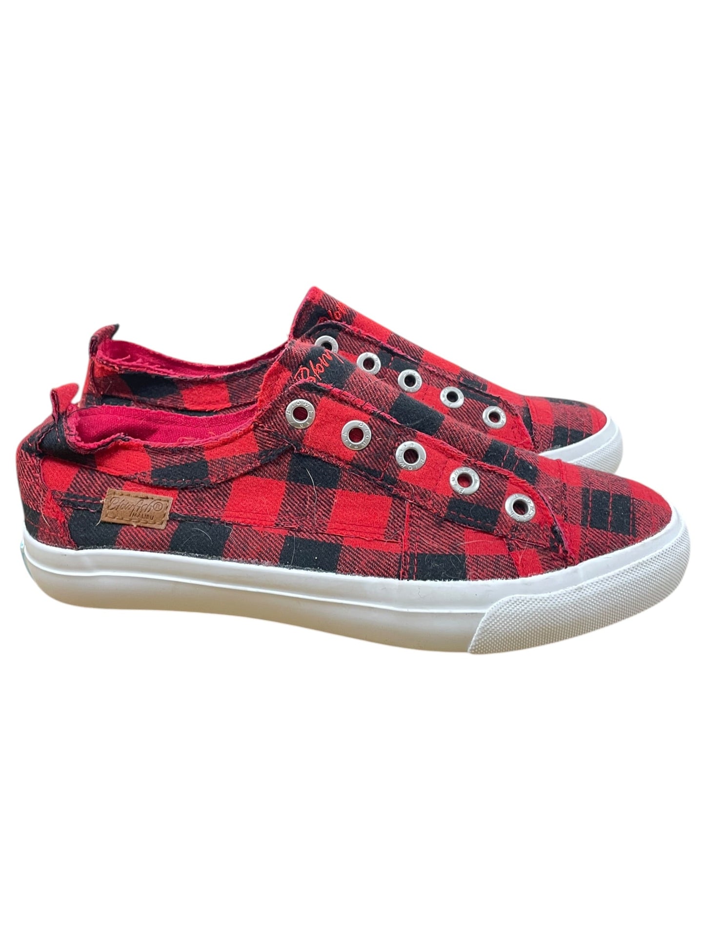 Shoes Flats By Blowfish In Plaid Pattern, Size:9