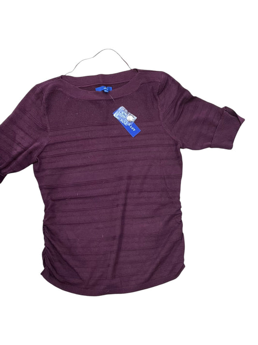 Top 3/4 Sleeve By Apt 9 In Purple, Size:L