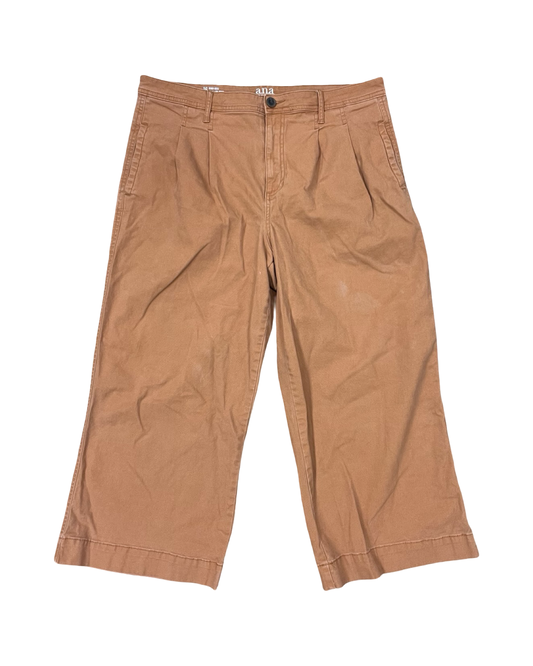 Pants Cropped By Ana In Bronze, Size:16