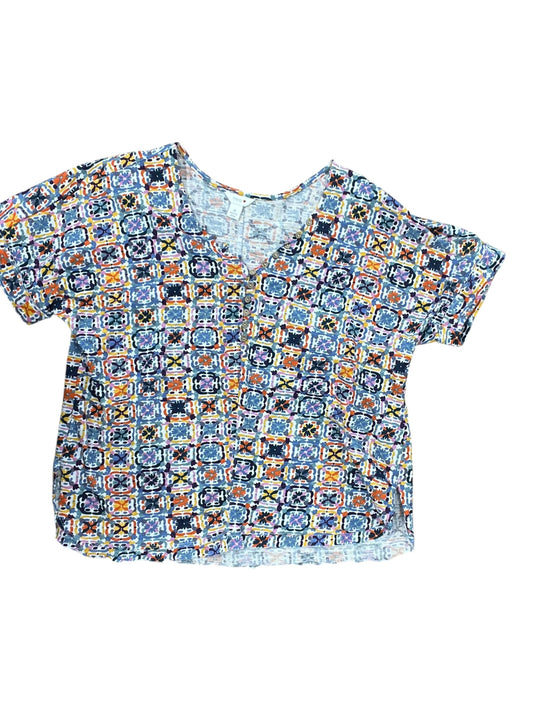 Top Sleeveless By Intro In Blue & Purple, Size:M