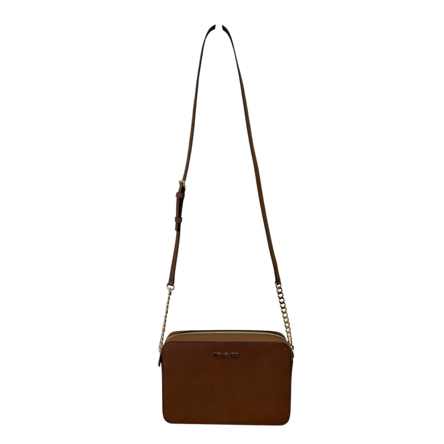 Crossbody Designer By Michael Kors In Brown, Size:Small