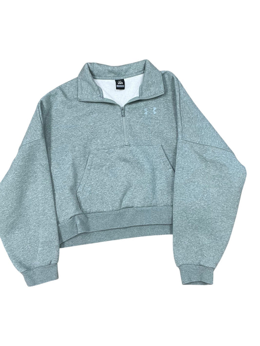 Sweatshirt Collar By Under Armour In Green, Size:L