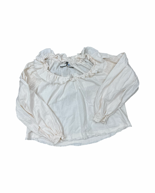 Top Ls By Anthropologie In Cream, Size:L
