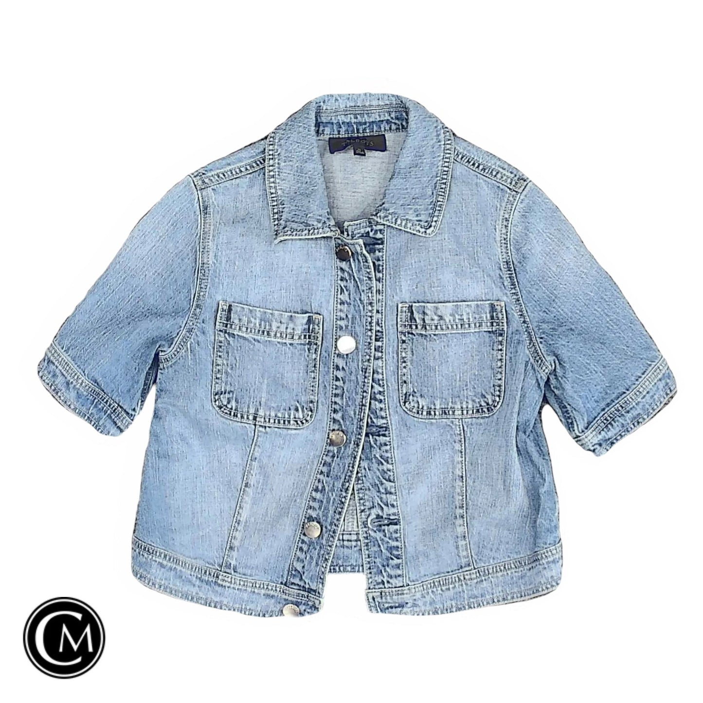 Jacket Denim By Talbots In Blue Denim, Size: Xs