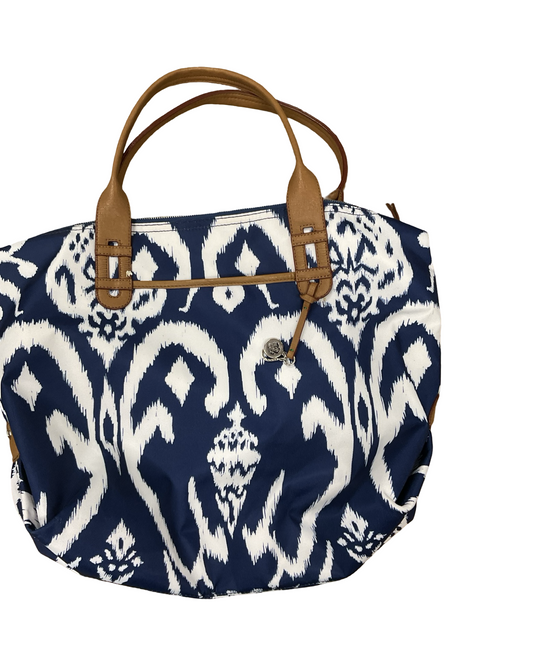 Handbag By Stella And Dot In Blue & White, Size:Large