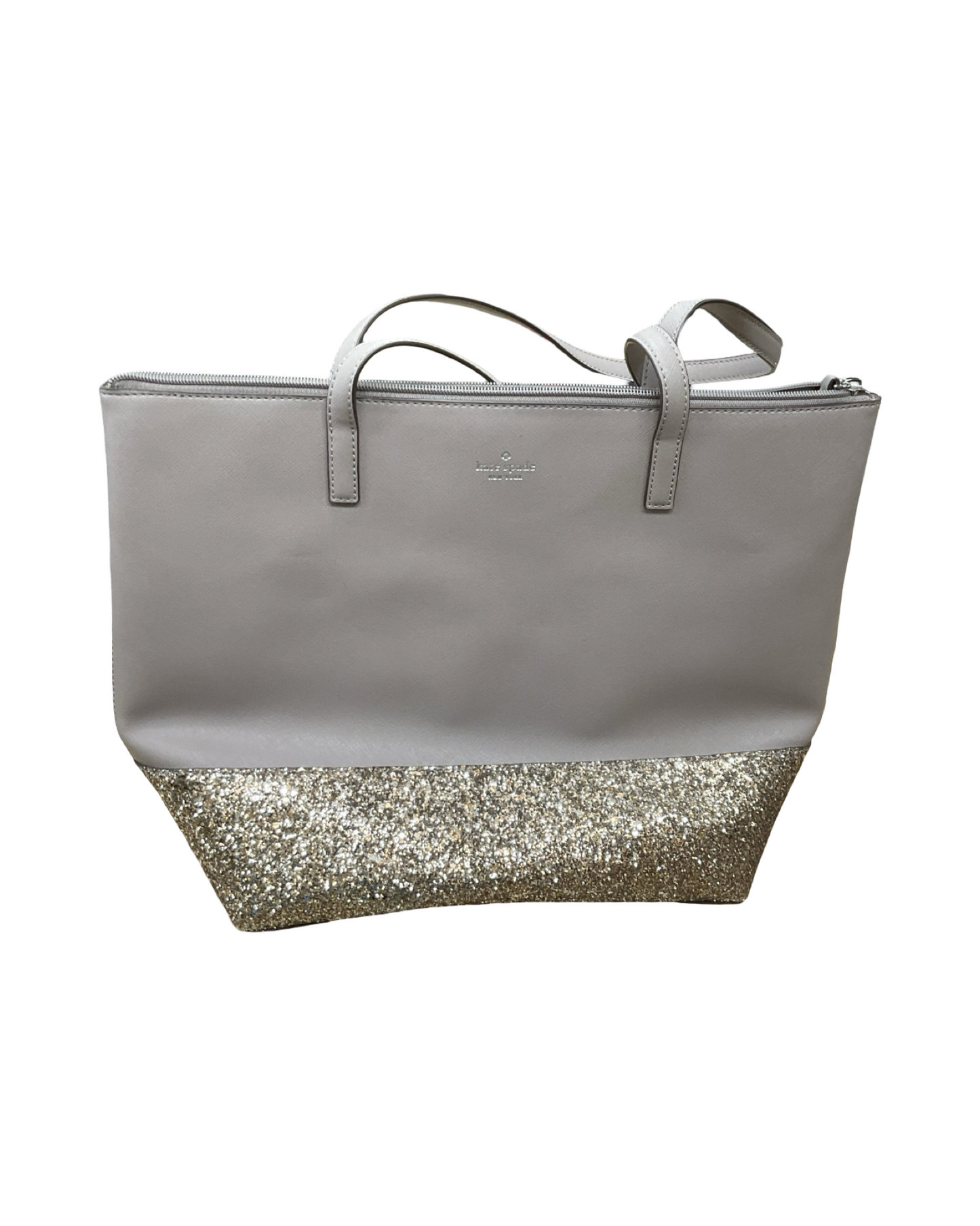 Tote Designer By Kate Spade In Taupe, Size:Large