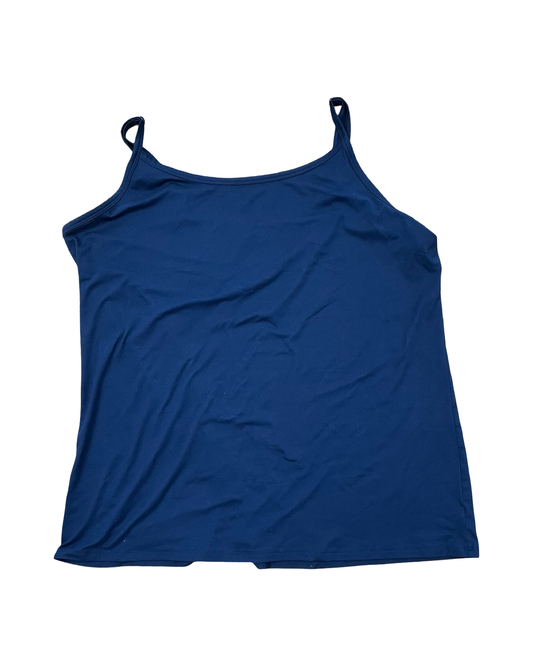 Tank Top By Terra & Sky In Blue, Size:3X