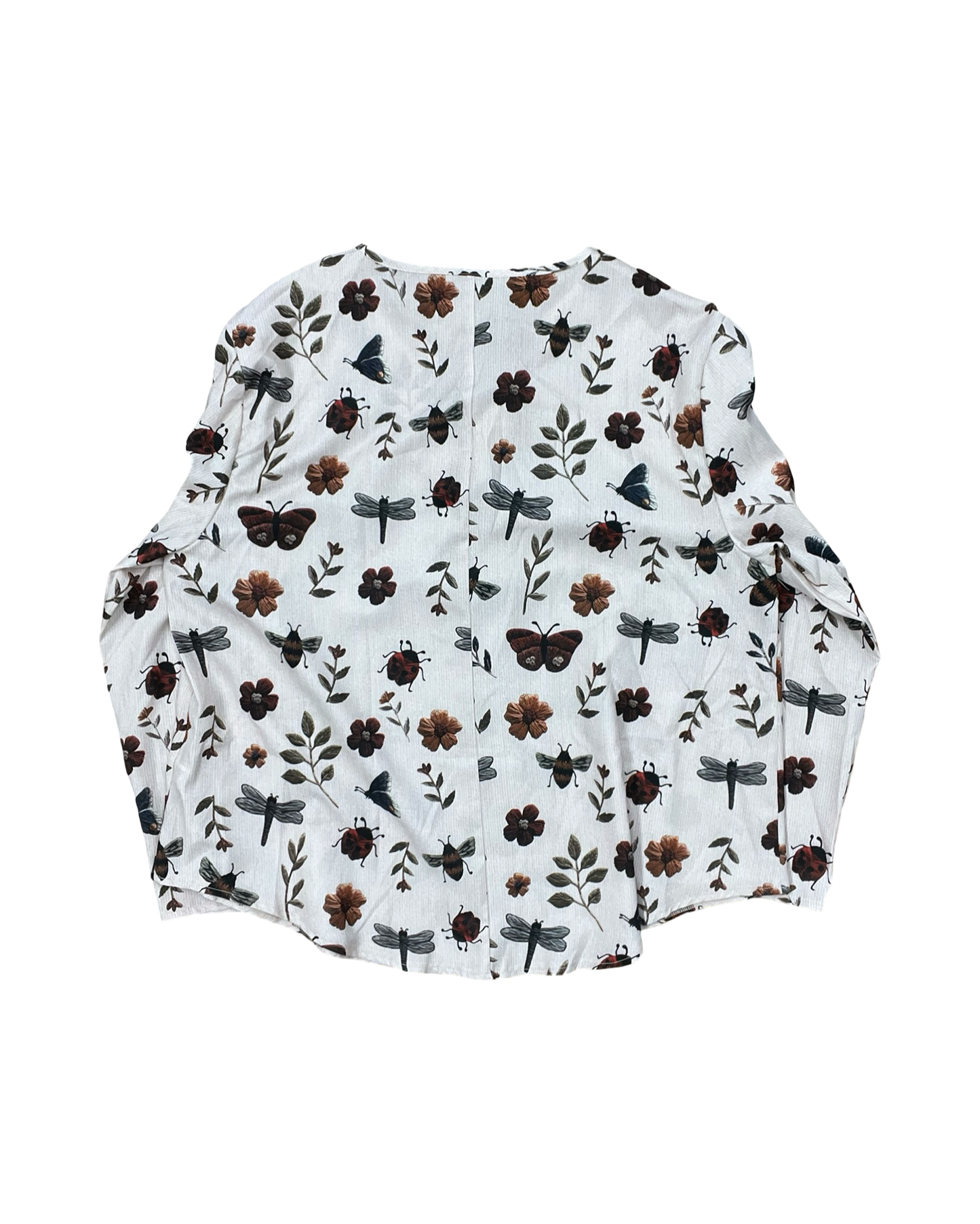 Top Ls By Clothes Mentor In Tan & White, Size:1X