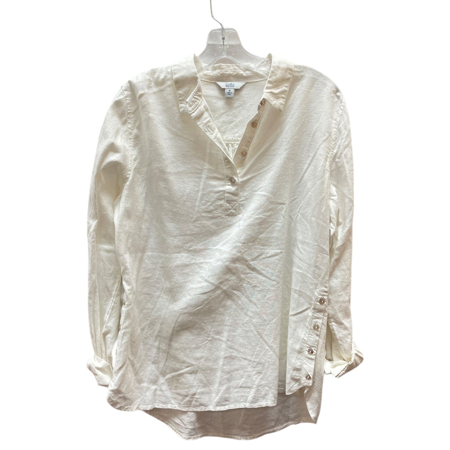 Top Ls By Croft And Barrow In White, Size:M