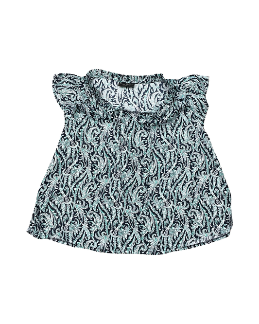 Top Ss By Lane Bryant In Blue & Green, Size:Xl