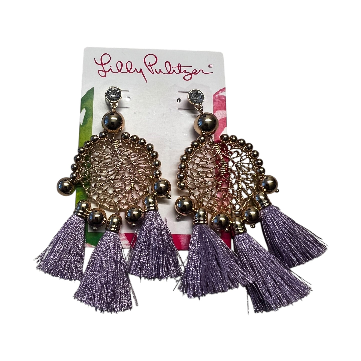 Earrings Designer By Lilly Pulitzer In Gold