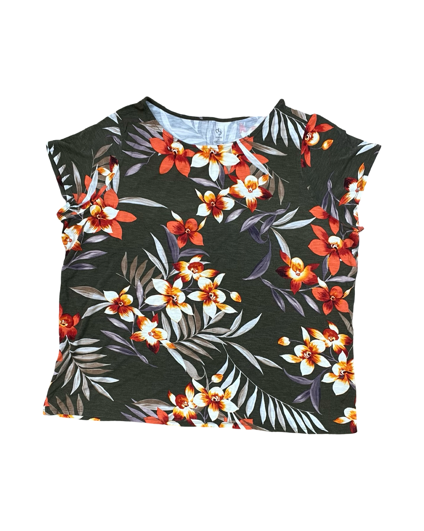 Top Ss By Cb Studio In Green, Size:2X