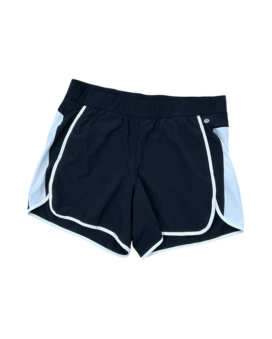 Athletic Shorts By Livi Active In Black & White, Size:Xl