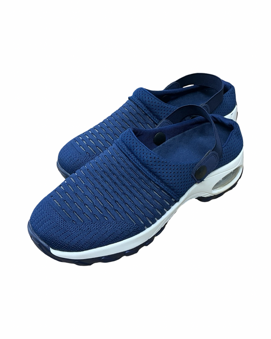 Shoes Flats By Clothes Mentor In Navy, Size:9.5