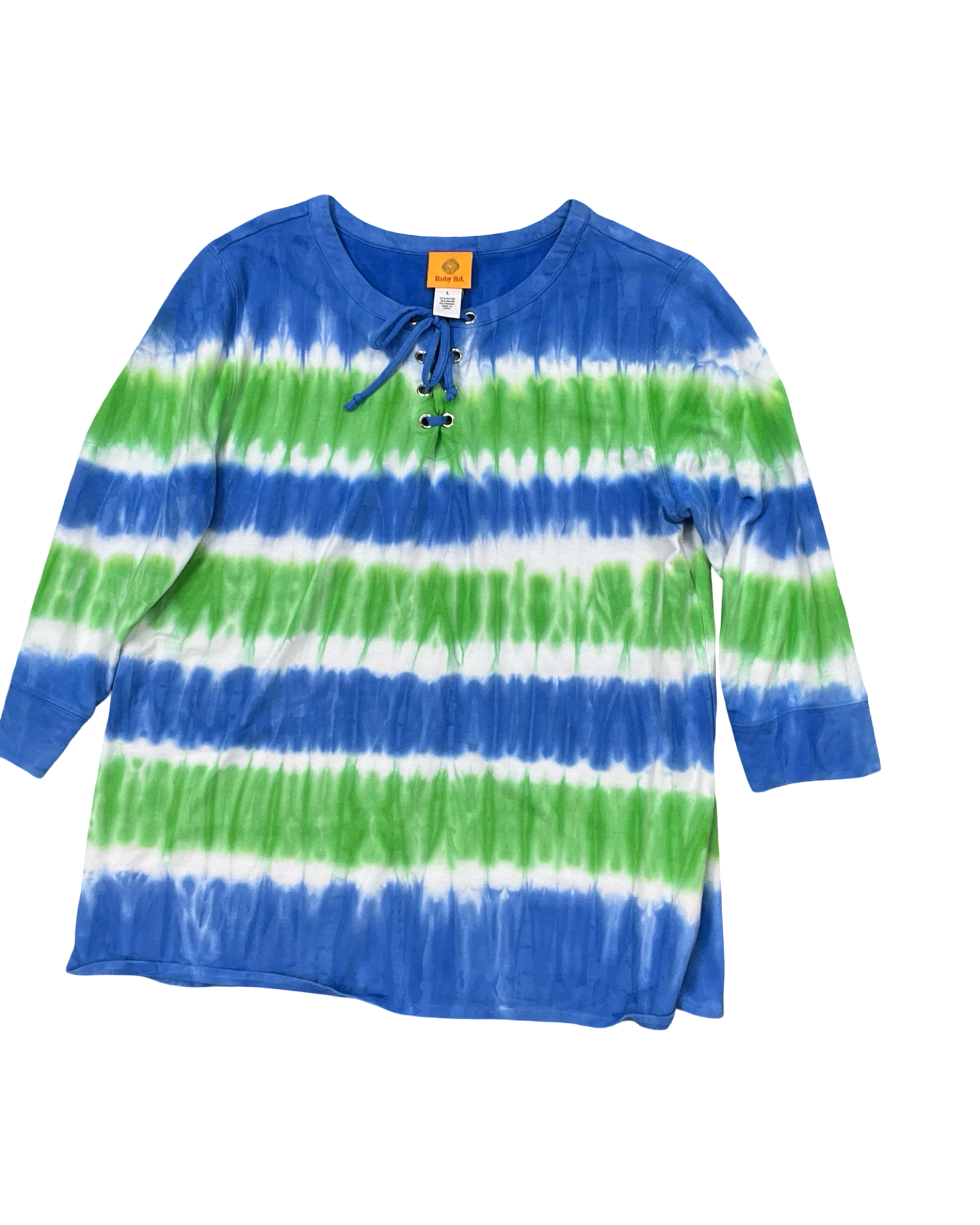 Top Ls By Ruby Rd In Blue & Green, Size:L