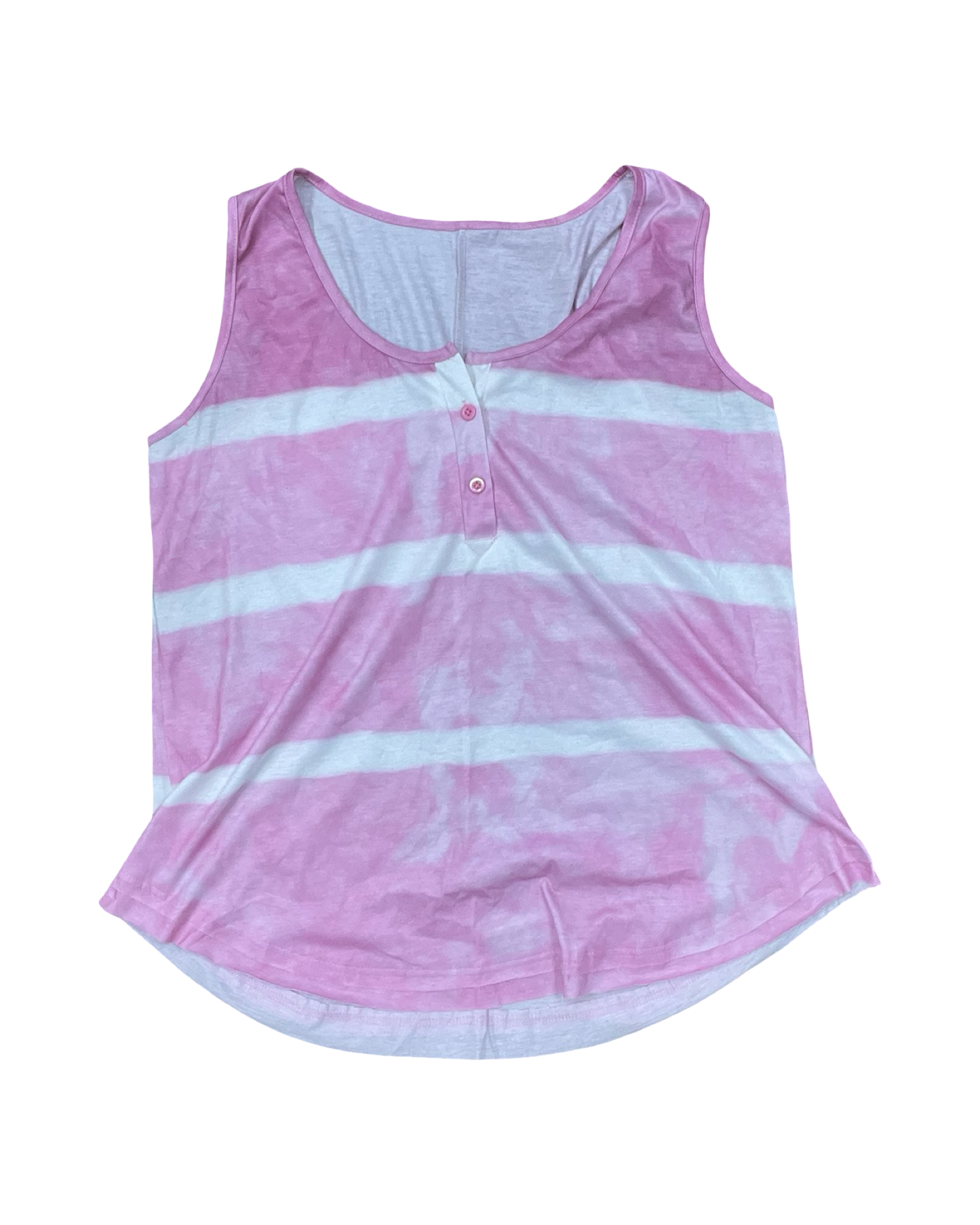 Top Sleeveless By Clothes Mentor In Pink & White, Size:Xl
