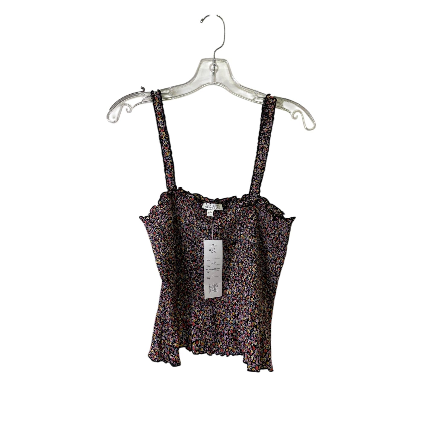 Tank Top By Patrons of Peace In Floral Print, Size:L