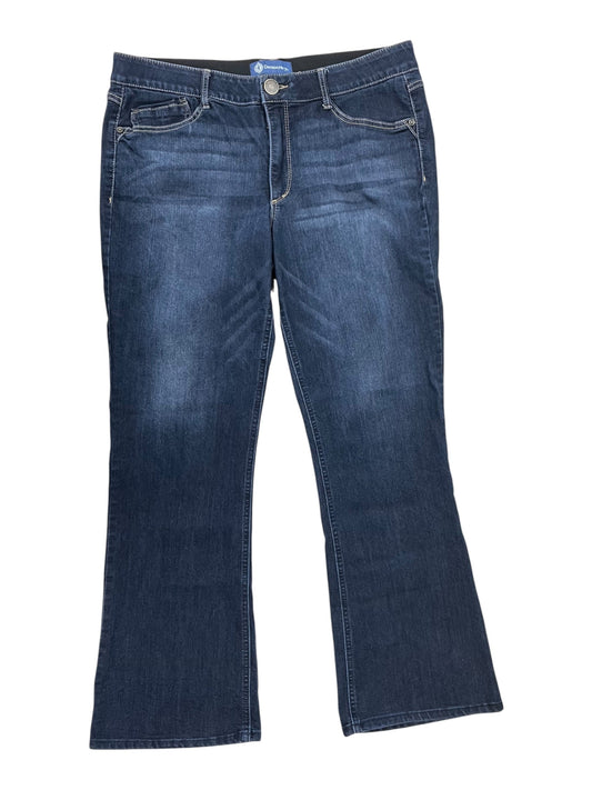 Jeans Straight By Democracy In Blue Denim, Size:16